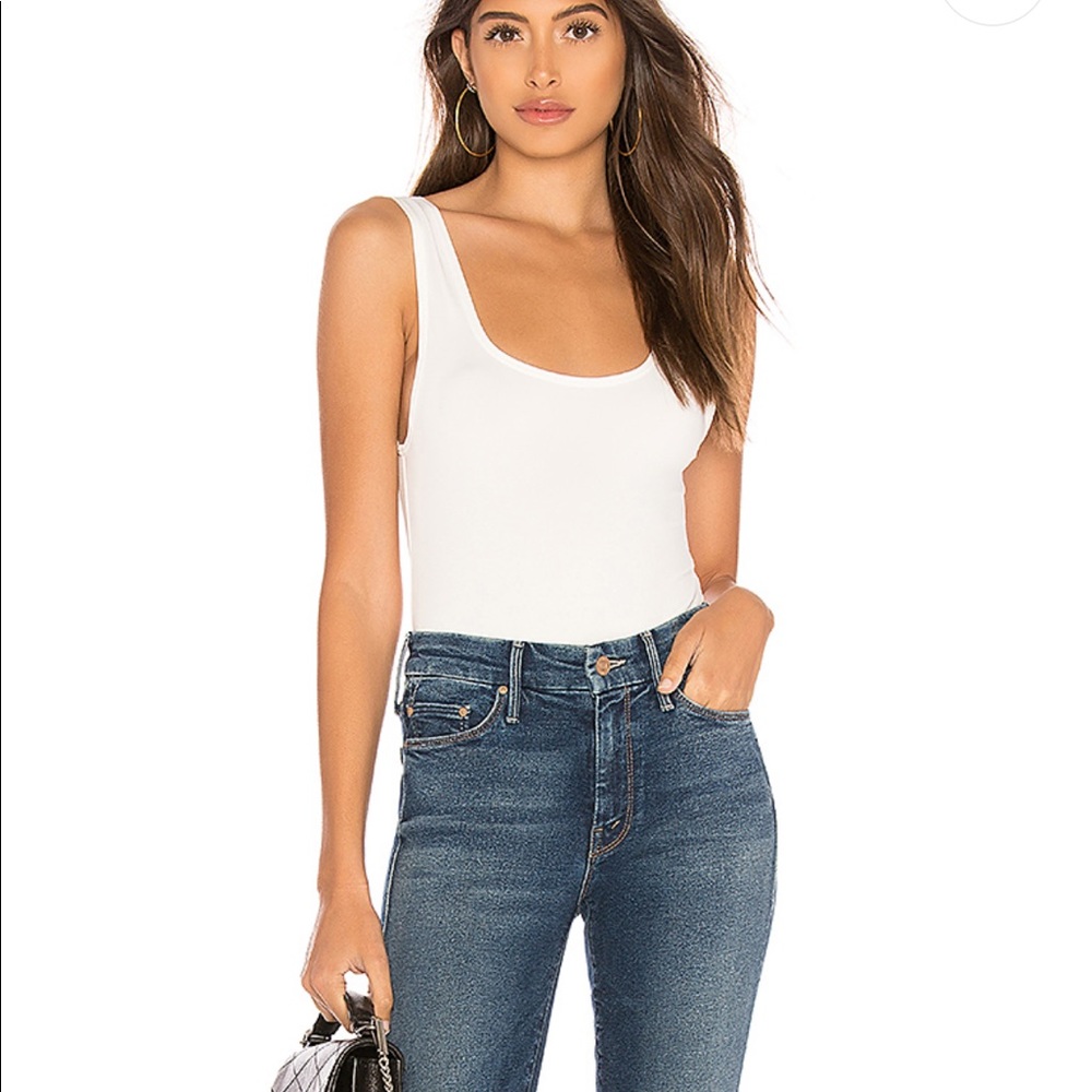 OW INTIMATES HANNA BODYSUIT WHITE NWT S